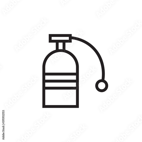 Diver Diving Oxigen Outline Icon