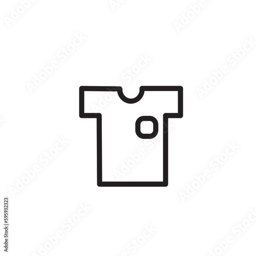 Tshirt Fashion Man Outline Icon © Bledos studio