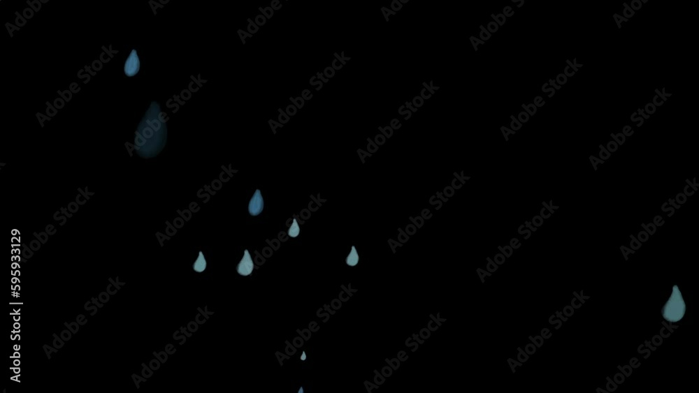 雨 雫 水滴が落ちるアニメーション 6 Stock Video | Adobe Stock