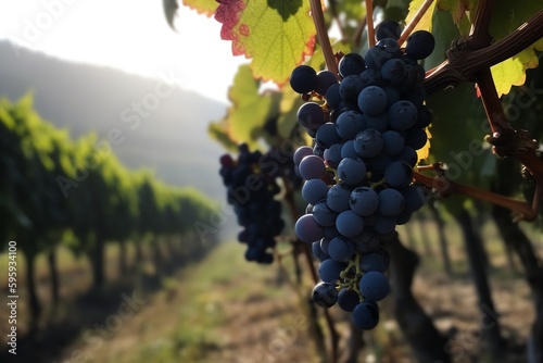 Organic Wine, Joy And Wellbeing. Generative AI