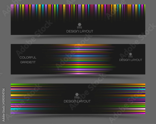 Rainbow. A set of backgrounds for websites, apps and social networks. Template for creative and creative design, interior, paintings, screensavers and posters