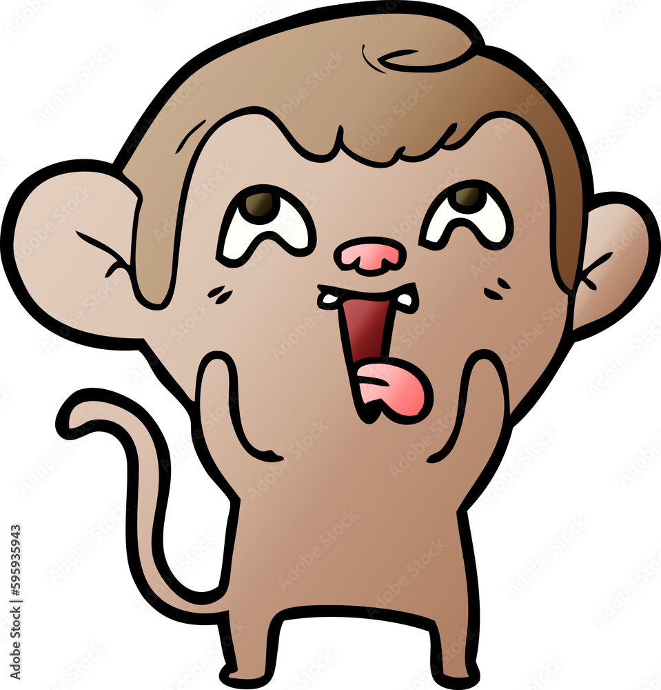 crazy cartoon monkey crazy cartoon monkey