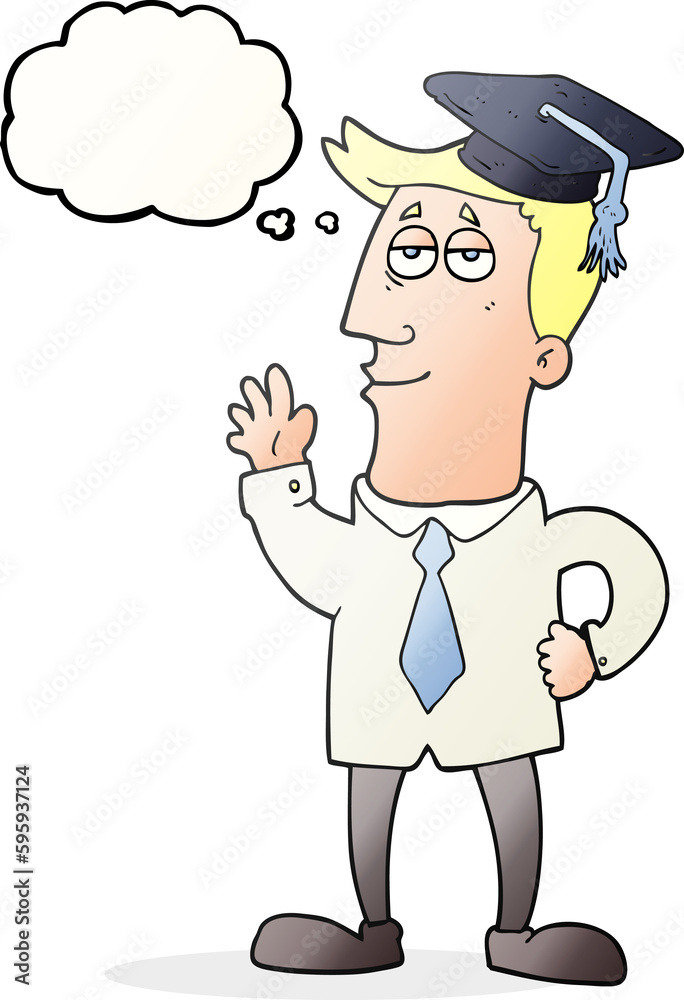 freehand drawn thought bubble cartoon graduate freehand drawn thought bubble cartoon graduate