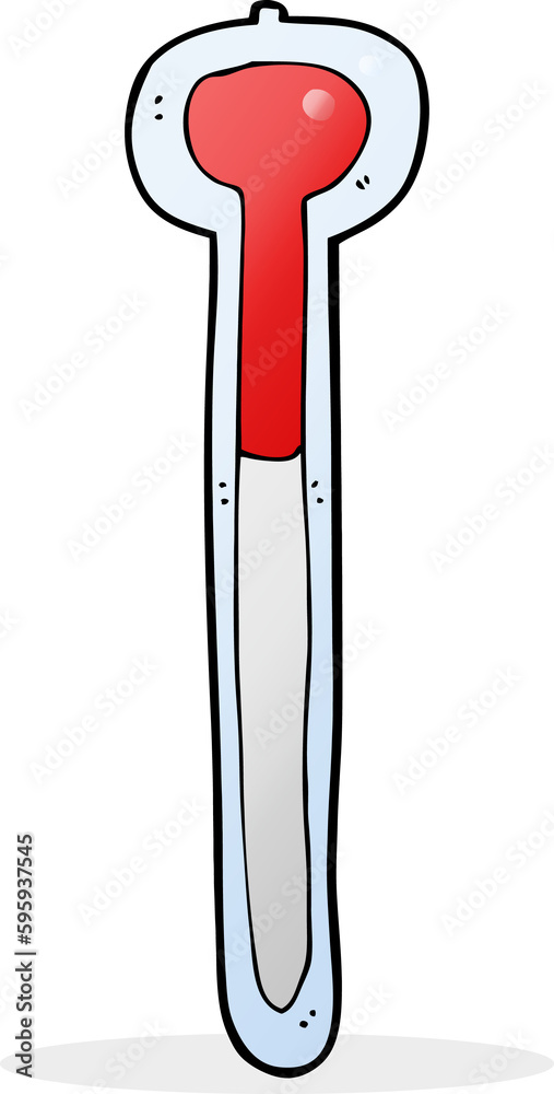 cartoon thermometer