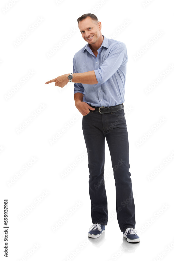 Smile, pointing or portrait of happy businessman smiling on isolated transparent png background. Presentation, advertising or deal offer for mature person showing marketing promotion or announcement Smile, pointing or portrait of happy businessman smiling on isolated transparent png background. Presentation, advertising or deal offer for mature person showing marketing promotion or announcement