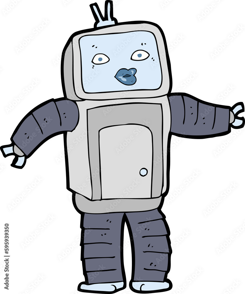 funny cartoon robot funny cartoon robot