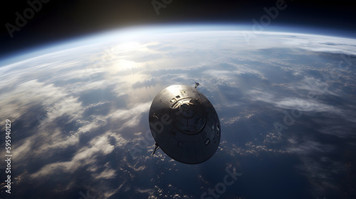 space capsule created with generative AI