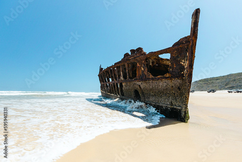 Shipwreck on Fraser Island, Queensland Australia 
