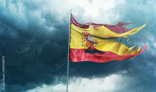 Spain, Kingdom of Spain - Waving Flag