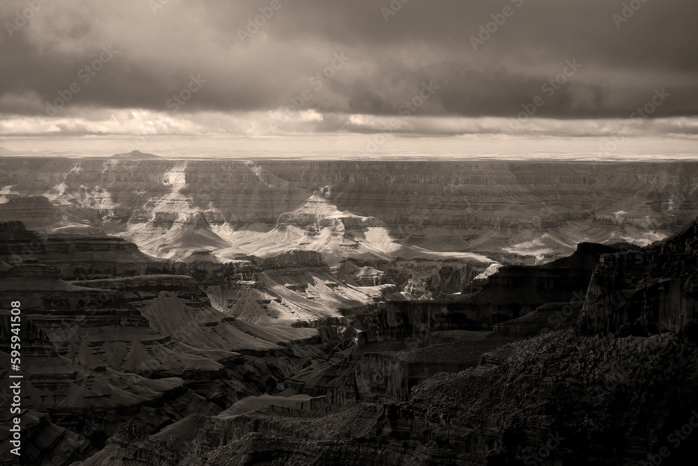 Infrared Sepia Tone Grand Canyon Arizona
