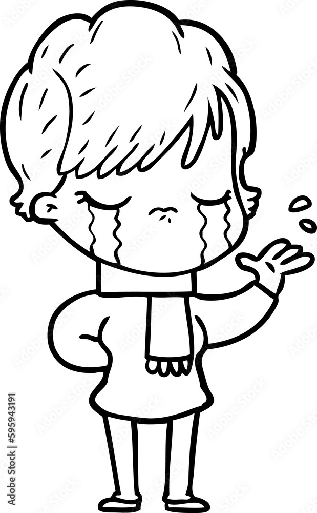 cartoon woman crying cartoon woman crying