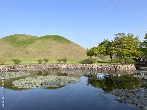 Gyeongju Daereungwon Landscape. photo