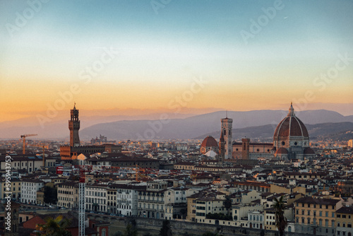 view from sunset in Florence © DanielViero