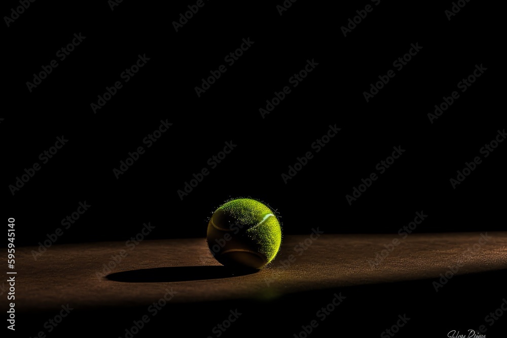 One tennis ball. Generative AI