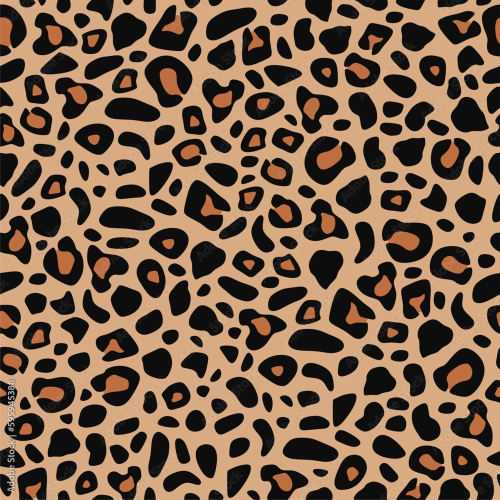 Leopard print vector seamless. Fashionable background for fabric, paper, clothes. Animal pattern. Leopard print vector seamless. Fashionable background for fabric, paper, clothes. Animal pattern.