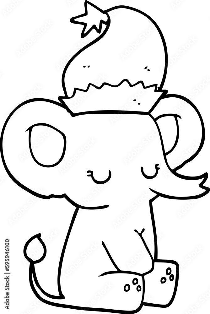 cute christmas elephant cute christmas elephant