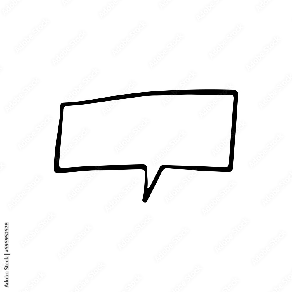hand drawn speech bubbles set on transparent background. PNG hand drawn speech bubbles set on transparent background. PNG