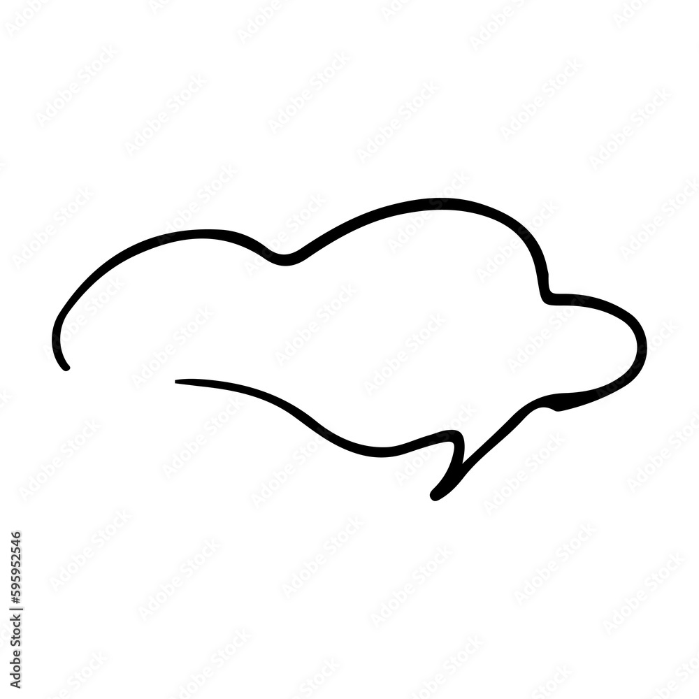 hand drawn speech bubbles set on transparent background. PNG hand drawn speech bubbles set on transparent background. PNG