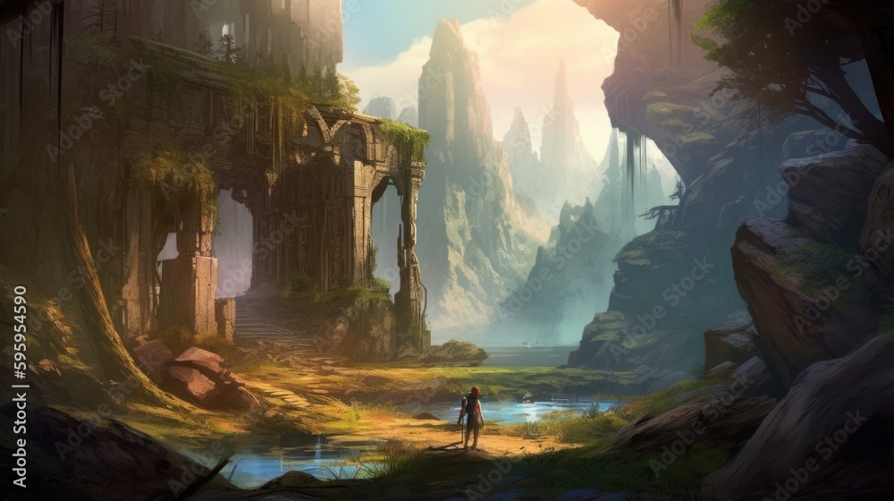 RPG Fantasy Game Art Background