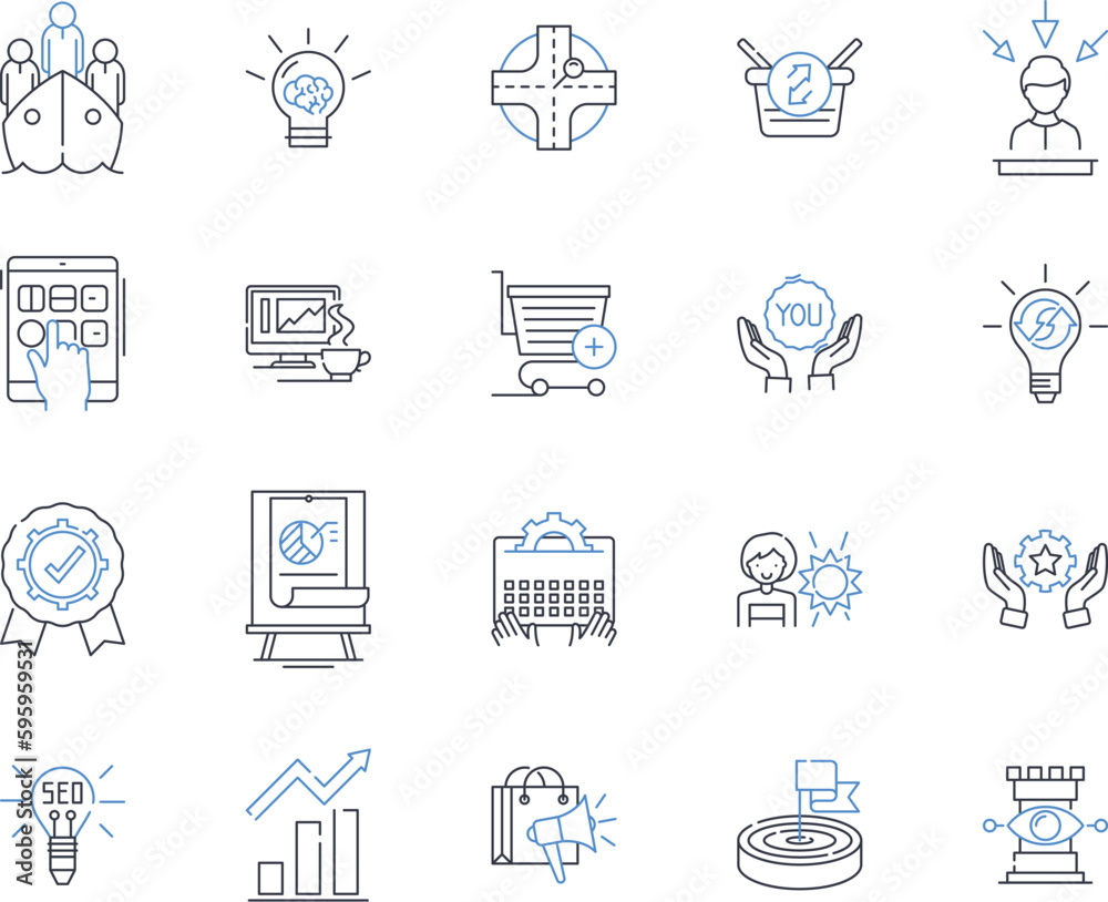 Attitude and demeanor line icons collection. Positive, Confident, Friendly, Conservative, Determined, Professional, Bold vector and linear illustration. Pessimistic,Humble,Cheerful outline signs set Attitude and demeanor line icons collection. Positive, Confident, Friendly, Conservative, Determined, Professional, Bold vector and linear illustration. Pessimistic,Humble,Cheerful outline signs set