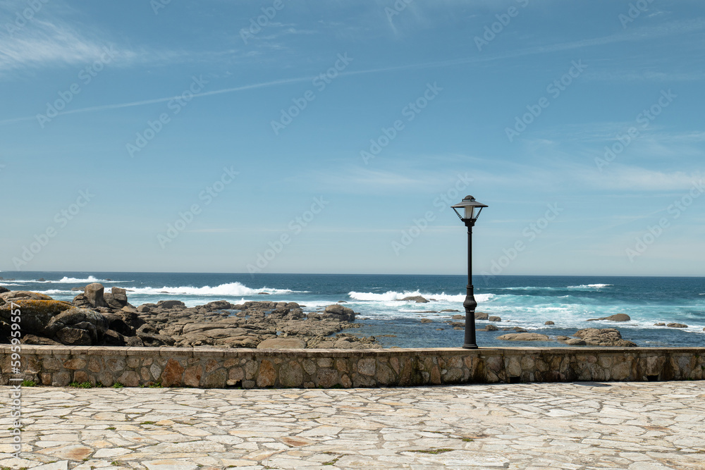 Walk by the Atlantic ocean in Muxía, A Coruña