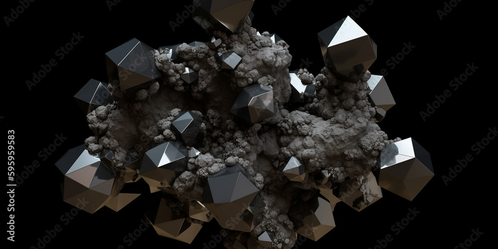 Kupfercarbonathydroxidmineral Kupfer Teile Splitter Nahaufnahme, ai generativ Kupfercarbonathydroxidmineral Kupfer Teile Splitter Nahaufnahme, ai generativ