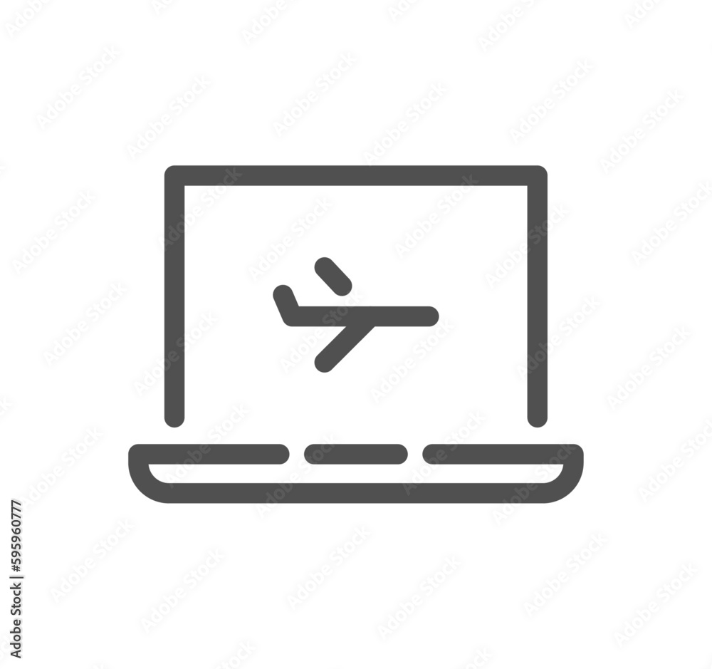 Airport related icon outline and linear vector. Airport related icon outline and linear vector.