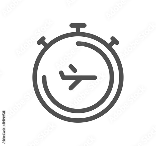 Airport related icon outline and linear vector.