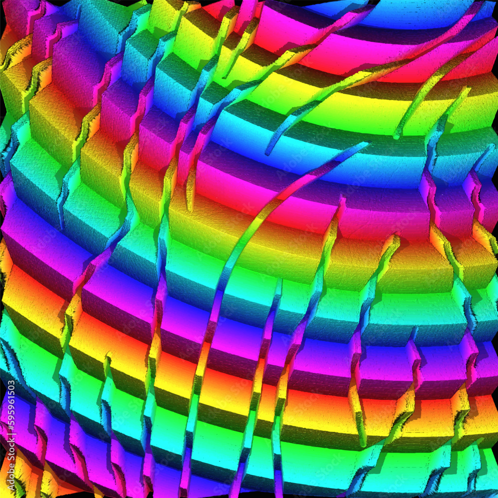 Obraz premium Moving colorful lines of abstract background