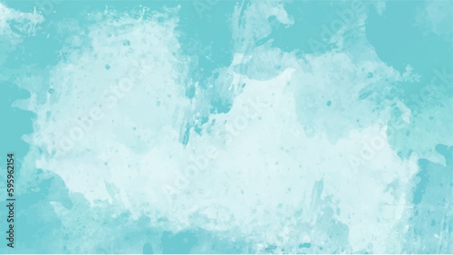 Blue watercolor background for textures backgrounds and web banners design © BoszyArtis