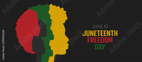 Juneteenth Freedom Day banner.