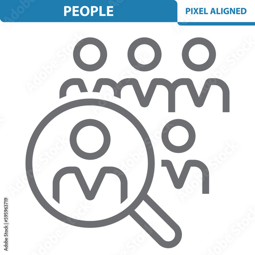 People Icon. Job Recruitment, Human Resources, Election, Politics