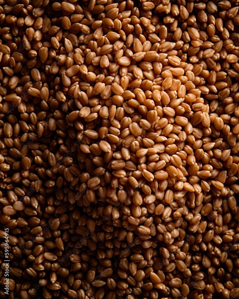 Top down view of fresh sesame seeds. AI Generative Art. Top down view of fresh sesame seeds. AI Generative Art.