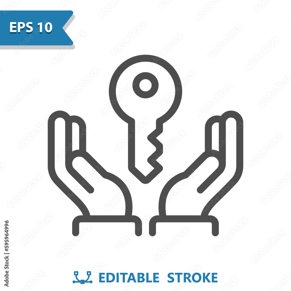 Hands, Key Icon. Realtor, Lock, Locked Hands, Key Icon. Realtor, Lock, Locked