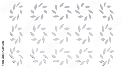 3d render icon loading icon with 3d render style white color