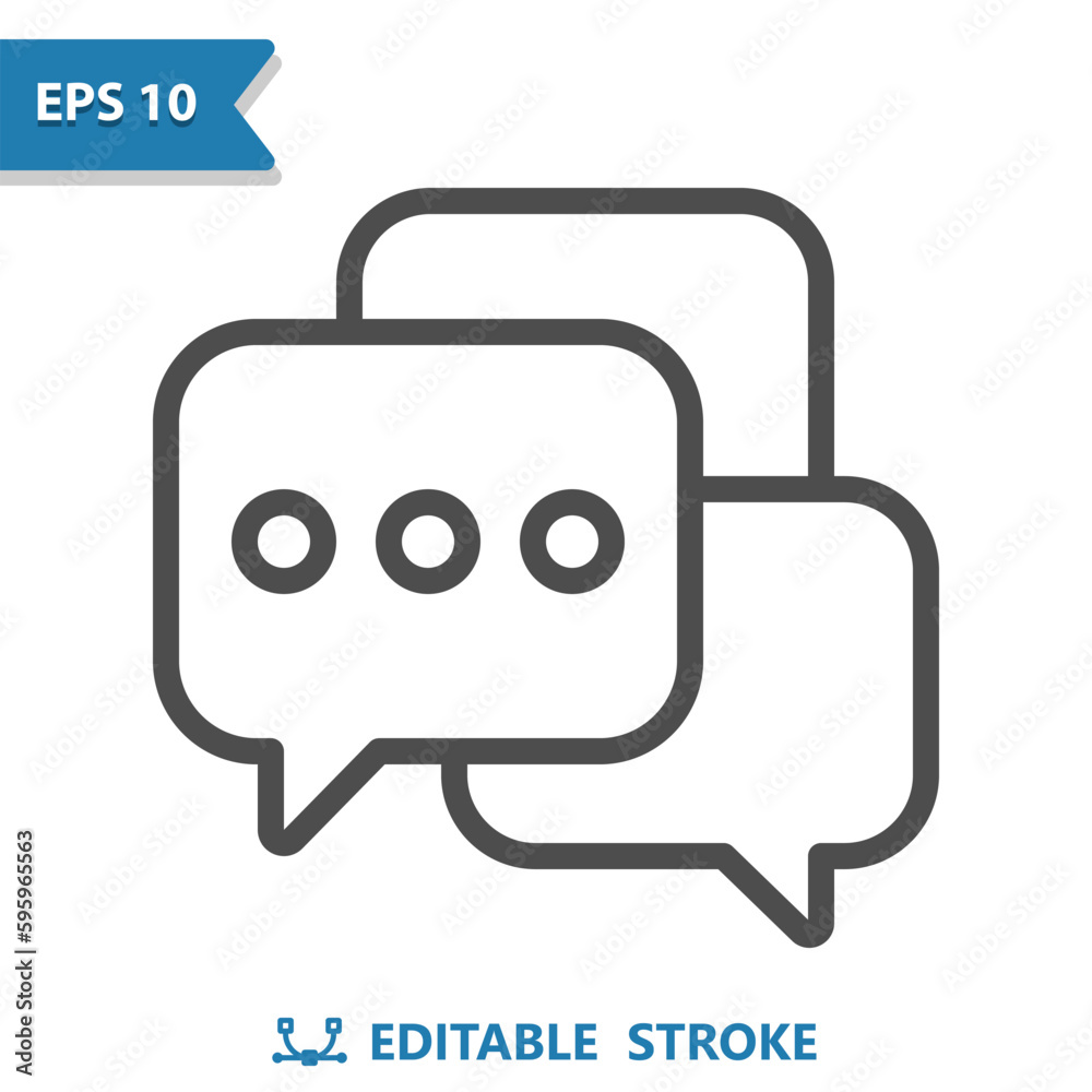 Chat Bubbles - Group Chat Icon. Message, Comment Chat Bubbles - Group Chat Icon. Message, Comment