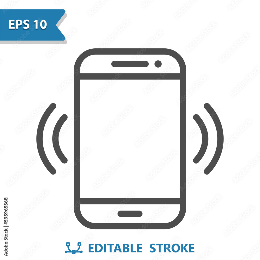 Ringing Smartphone Icon. Mobile Phone, Telephone, Phone Call Ringing Smartphone Icon. Mobile Phone, Telephone, Phone Call