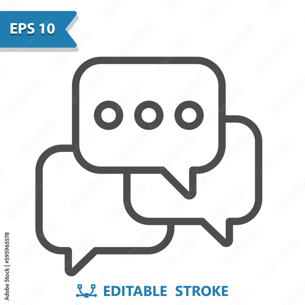Chat Bubbles - Group Chat Icon. Message, Comment Chat Bubbles - Group Chat Icon. Message, Comment