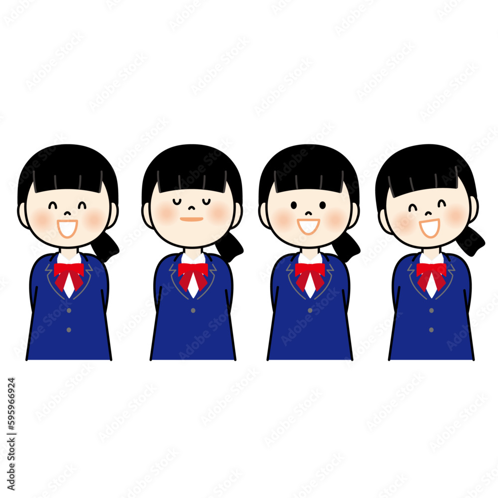 可愛い女子高生のセット 可愛い女子高生のセット