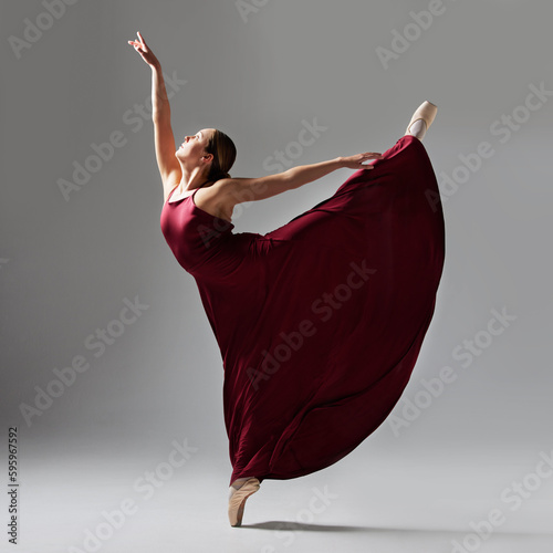 Live to dance. Full of a beautiful young ballet dancer rehearsing in a dance studio.