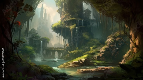 RPG Fantasy Game Art Background