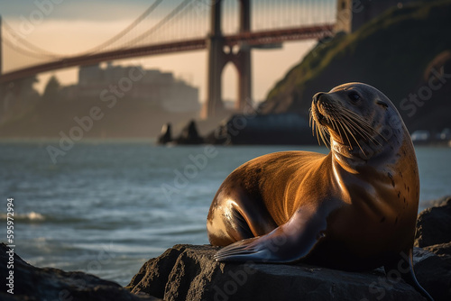 Seehund am Golden Gate