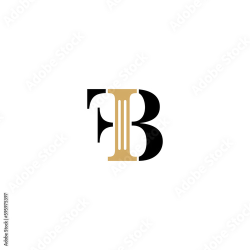 Letters FB and Pillar Logo Theme 005