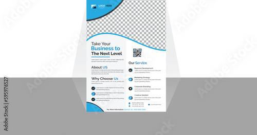 A4 Size Corporate business flyer template design,minimalist flyer design.