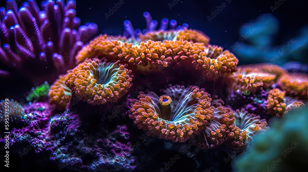 Obraz premium giant moray eel. Created with generative technology.