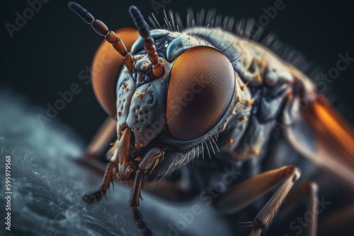 Insect close-up. Generative AI © Dmytro