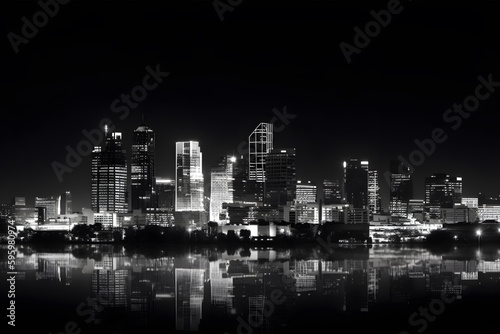 city skyline at night © car