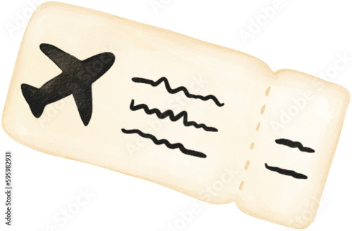ticket travel watercolor png