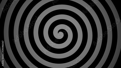 Black and gray mysterious spiral line