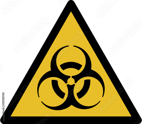 biohazard warning sign vector